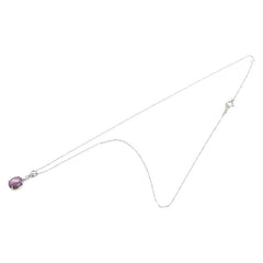 ノーブランド Pt950 プラチナ Pt850 プラチナ スターサファイヤ3.00ct ダイヤモンド0.02ct ネックレス レディース no brand 【中古】