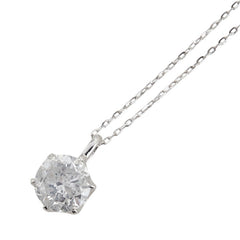 ノーブランド Pt850 プラチナ Pt900 プラチナ ダイヤ1.1141ct ネックレス レディース no brand 【中古】