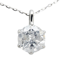 ノーブランド Pt850 プラチナ Pt900 プラチナ ダイヤ1.1141ct ネックレス レディース no brand 【中古】