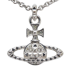 ヴィヴィアンウエストウッド オーブ ペンダントネックレス シルバー メタル ラインストーン レディース Vivienne Westwood 【中古】