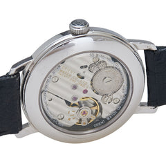 オリエント パワーリザーブ ベルト(社外品) 腕時計 EG08-C0-B 手巻き ホワイト文字盤 ステンレススチール メンズ ORIENT 【中古】