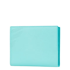 ティファニー バイカラー パスポートケース ティファニーブルー ホワイト レザー レディース TIFFANY&Co. 【中古】