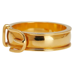 エルメス ブックルセリエ ベルトモチーフ スカーフリング ゴールド メッキ レディース HERMES 【中古】