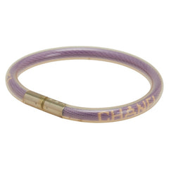 シャネル スポーツライン ロゴチューブ ブレスレット パープル ゴールド ビニール メッキ レディース CHANEL 【中古】