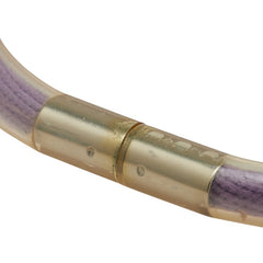 シャネル スポーツライン ロゴチューブ ブレスレット パープル ゴールド ビニール メッキ レディース CHANEL 【中古】