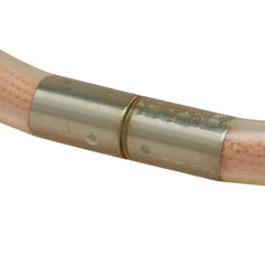 シャネル スポーツライン ロゴチューブ ブレスレット オレンジ ゴールド ビニール メッキ レディース CHANEL 【中古】