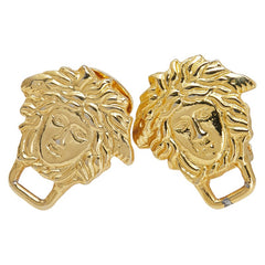 ヴェルサーチェ メドゥーサ イヤリング ゴールド メッキ レディース VERSACE 中古