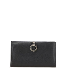 ブルガリ ブルガリブルガリ 長財布 ブラック レザー レディース BVLGARI 【中古】