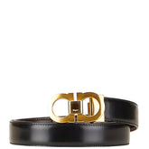 サルヴァトーレフェラガモ ガンチーニ リバーシブル ベルト ブラック ブラウン レザー メンズ Salvatore Ferragamo 【中古】