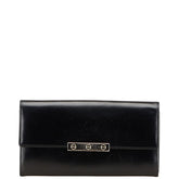 カルティエ ラブコレクション 長財布 ブラック レザー レディース CARTIER 【中古】