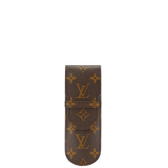 ルイ ヴィトン モノグラム エテュイ スティロ ペンケース M62990 ブラウン PVC レザー レディース LOUIS VUITTON 【中古】