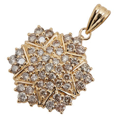 K18YG イエローゴールド ダイヤ1.00ct ペンダントトップ レディース 【中古】