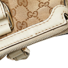 グッチ GGキャンバス ハンドバッグ ショルダーバッグ 2WAY 247902 ベージュ キャンバス レザー レディース GUCCI 【中古】