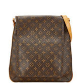 ルイ ヴィトン モノグラム ミュゼット ショルダーバッグ M51256 ブラウン PVC レザー レディース LOUIS VUITTON 【中古】