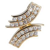 K18YG イエローゴールド ダイヤ0.75 ペンダントトップ レディース 【中古】