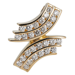 K18YG イエローゴールド ダイヤ0.75 ペンダントトップ レディース 【中古】