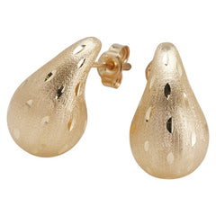 K18YG イエローゴールド ドロップ 雫 スタッドピアス レディース 【中古】