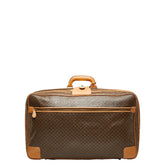 セリーヌ マカダム スーツケース トランクケース ブラウン PVC レザー レディース CELINE 【中古】