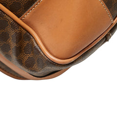 セリーヌ マカダム スーツケース トランクケース ブラウン PVC レザー レディース CELINE 【中古】