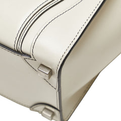 セリーヌ ラゲージ マイクロショッパー ハンドバッグ ベージュ レザー レディース CELINE 【中古】