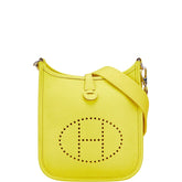 エルメス エヴリンTPM ショルダーバッグ ライム シルバー金具 トリヨンクレマンス レディース HERMES 【中古】