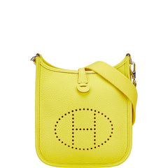 エルメス エヴリンTPM ショルダーバッグ ライム シルバー金具 トリヨンクレマンス レディース HERMES 【中古】