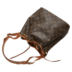 ルイ ヴィトン モノグラム プチノエ 肩掛け ショルダーバッグ M42226 ブラウン PVC レザー レディース LOUIS VUITTON 【中古】