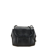 サンローラン リザード型押し ショルダーバッグ ブラック レザー レディース SAINT LAURENT 【中古】