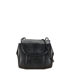 サンローラン リザード型押し ショルダーバッグ ブラック レザー レディース SAINT LAURENT 【中古】