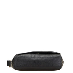 バーバリー ノバチェック シャドーホース ショルダーバッグ ブラック マルチカラー PVC レザー レディース BURBERRY 【中古】