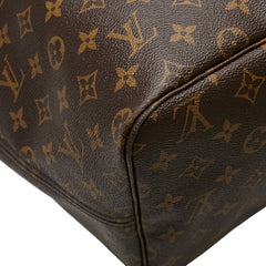 ルイ ヴィトン モノグラム イカットフラワー ネヴァーフルGM トートバッグ M40875 ブラウン ブルー PVC レザー レディース LOUIS VUITTON 【中古】