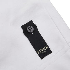 フェンディ FFロゴ Tシャツ サイズ:L FY0936 AL36 ホワイト マルチカラー コットン メンズ FENDI 【中古】