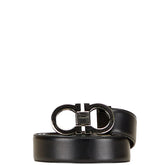 サルヴァトーレフェラガモ ガンチーニ リバーシブル ベルト ブラック ブラウン レザー メンズ Salvatore Ferragamo 【中古】