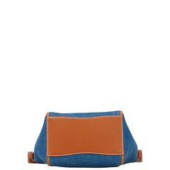 トリーバーチ マックグロー スモールバケットバッグ ハンドバッグ ショルダーバッグ 2WAY ブルー ブラウン デニム レザー レディース Tory Burch 【中古】