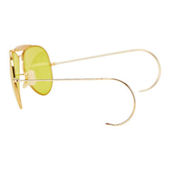 レイバン アウトドアーズマン サングラス ティアドロップ ゴールド プラスチック メンズ Ray-Ban 【中古】