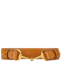 グッチ ホースビット ベルト サイズ:65 26 037 194 0813 ブラウン レザー レディース GUCCI 【中古】