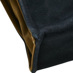 エルメス フールトゥ トートMM トートバッグ カーキ ブラック キャンバス レディース HERMES 【中古】