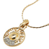 ジバンシー ロゴ ラインストーン ネックレス ゴールド メッキ レディース Givenchy 【中古】