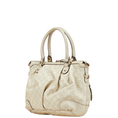 グッチ グッチシマ スーキー ハンドバッグ 247902 アイボリー レザー レディース GUCCI 【中古】