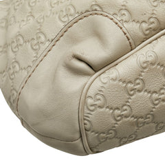 グッチ グッチシマ スーキー ハンドバッグ 247902 アイボリー レザー レディース GUCCI 【中古】