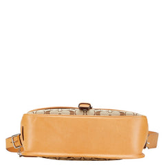 コーチ シグネチャー 斜め掛け ショルダーバッグ ベージュ ブラウン キャンバス レザー レディース COACH 【中古】