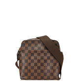 ルイ ヴィトン ダミエ オラフPM ショルダーバッグ N41442 ブラウン PVC レザー レディース LOUIS VUITTON 【中古】