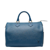 ルイ ヴィトン エピ スピーディ30 ハンドバッグ ミニボストンバッグ M43005 トレドブルー レザー レディース LOUIS VUITTON 【中古】