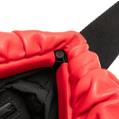 ボッテガヴェネタ ザ ポーチ ボディバッグ レッド ブラック レザー レディース BOTTEGAVENETA 【中古】