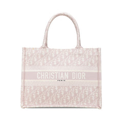 ディオール オブリーク ブックトート ミディアム トートバッグ ピンク キャンバス レディース Dior 【中古】