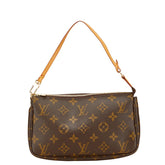 ルイ ヴィトン モノグラム ポシェット アクセソワール ショルダーバッグ M51980 ブラウン PVC レザー レディース LOUIS VUITTON 【中古】