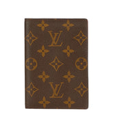 ルイ ヴィトン モノグラム クーヴェルテュール パスポール パスポートケース M60181 ブラウン PVC レザー レディース LOUIS VUITTON 【中古】