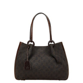 グッチ GGキャンバス ハンドバッグ 101919 ブラウン キャンバス レザー レディース GUCCI 【中古】