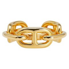 エルメス ルカデ シェーヌダンクル スカーフリング ゴールド メッキ レディース HERMES 【中古】