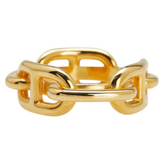 エルメス ルカデ シェーヌダンクル スカーフリング ゴールド メッキ レディース HERMES 【中古】